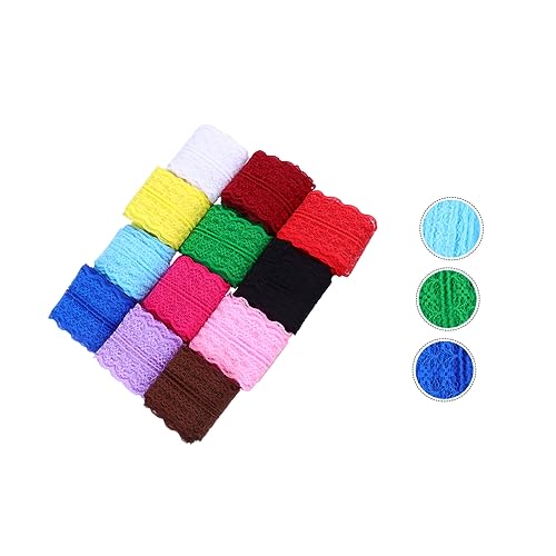 IWOWHERO 12Stücke Spitzenstoffbänder Gemischten Farben Dekoratives Geschenkverpackungsband Für Bastelprojekte DIY Dekoration Hochzeiten Scrapbooking Und Blumenarrangements IWOWHERO 12Stücke Spitzenstoffbänder Gemischten Farben Dekoratives Geschenkverpackungsband Für Bastelprojekte DIY Dekoration Hochzeiten Scrapbooking Und Blumenarrangements von IWOWHERO