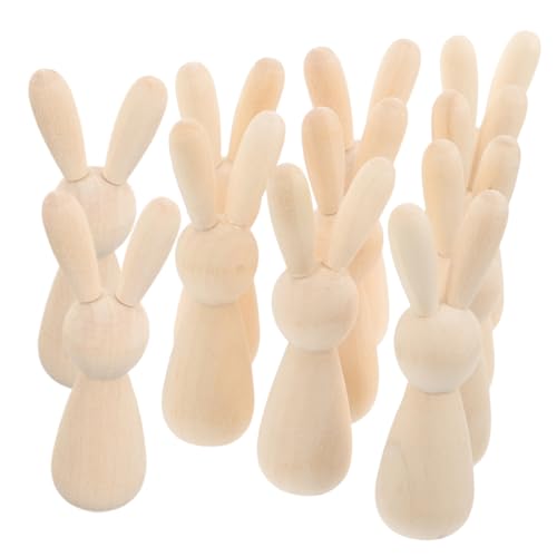 IWOWHERO 12Stücke Unvollendete Holzkaninchen Figuren für DIY Dekoration Bastelideen für Holzstatue für Ostern Bastelzubehör für Tischdekoration IWOWHERO 12Stücke Unvollendete Holzkaninchen Figuren für DIY Dekoration Bastelideen für Holzstatue für Ostern Bastelzubehör für Tischdekoration von IWOWHERO