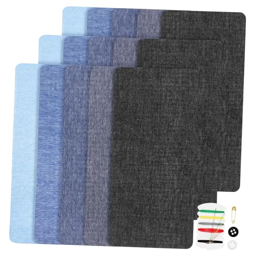 IWOWHERO 15 Stück Jeans-bügelflicken Applikationen Aufnäher Für Jeans Lochflicken Für Jeans Kleidungsreparatur Patch Reparaturflicken Für Daunenjacken Denim-patches Für Jeans Baumwolle von IWOWHERO
