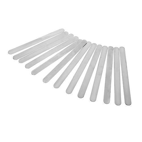 IWOWHERO 18 Stück Edelstahlarmband Armbandrohlinge Armband Rohlinge Manschette Dünn Armreifen Runden Leer Einstellbar Verstellbares Armband Armbandset Für Erwachsene Silver Rostfreier Stahl von IWOWHERO