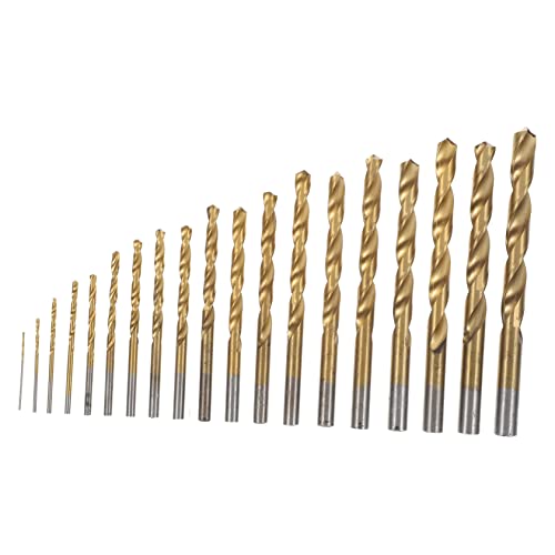 IWOWHERO 19 Teiliges Cobalt Bohrer Set Hochgeschwindigkeitsstahl Spiralbohrer Kit Verschleißfest Präzise Positionierung Robustes Bohrzubehör für Metall Gusseisen Verbesserte von IWOWHERO
