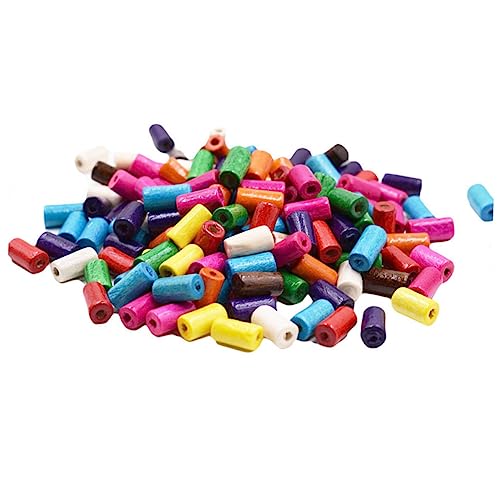 IWOWHERO 1Packung Holzperlen Zylindrische Spacer Beads für DIY Schmuckzubehör Ca Mischfarben und Bastelprojekte IWOWHERO 1Packung Holzperlen Zylindrische Spacer Beads für DIY Schmuckzubehör Ca Mischfarben und Bastelprojekte von IWOWHERO
