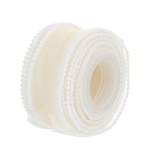 IWOWHERO 1Rolle Rollenperle Trimmgaze Band für DIY Geschenkverpackungen Cmxyards für Hochzeiten Geburtstagsfeiern und Bastelprojekte IWOWHERO 1Rolle Rollenperle Trimmgaze Band für DIY Geschenkverpackungen Cmxyards für Hochzeiten Geburtstagsfeiern und Bastelprojekte von IWOWHERO