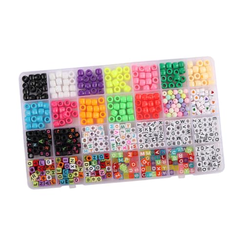IWOWHERO 1Satz Acryl Buchstabenperlen Farben Große DIY Alphabetperlen für Schmuckherstellung Handgefertigte Armbänder und Vielseitige Acrylperlen für Basteln IWOWHERO 1Satz Acryl Buchstabenperlen Farben Große DIY Alphabetperlen für Schmuckherstellung Handgefertigte Armbänder und Vielseitige Acrylperlen für Basteln von IWOWHERO