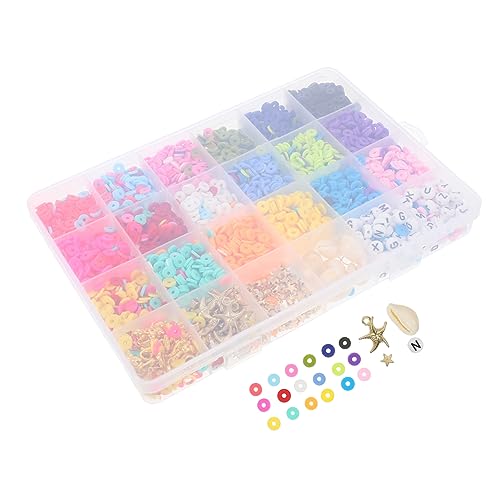 IWOWHERO 1Satz Bunten Polymer Clay Spacer Perlen für DIY Armbänder und Schmuckherstellung Handwerksprojekte und Basteln Langlebig und Sicher IWOWHERO 1Satz Bunten Polymer Clay Spacer Perlen für DIY Armbänder und Schmuckherstellung Handwerksprojekte und Basteln Langlebig und Sicher von IWOWHERO