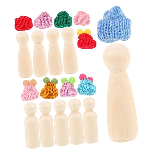 IWOWHERO 1Satz Holz Steckpuppen Teiliges für DIY und Malprojekte Unbemalte Puppen Holz mit Zufälligen für Dekoration und Fantasievolles IWOWHERO 1Satz Holz Steckpuppen Teiliges für DIY und Malprojekte Unbemalte Puppen Holz mit Zufälligen für Dekoration und Fantasievolles von IWOWHERO