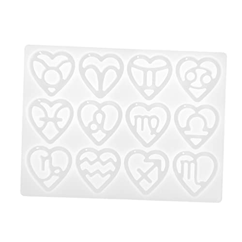 IWOWHERO 1Stück DIY Silikonform Herz Wiederverwendbare Gießform für Handwerksprojekte für Anhänger Schlüsselanhänger und Wanddekorationen IWOWHERO 1Stück DIY Silikonform Herz Wiederverwendbare Gießform für Handwerksprojekte für Anhänger Schlüsselanhänger und Wanddekorationen von IWOWHERO