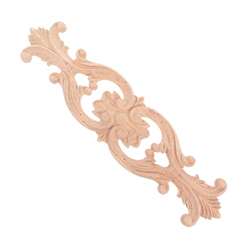 IWOWHERO 1Stück Dekorative Holzapplikation Für Möbel Retro Geschnitztes Onlay Khaki Exquisite Wohnkultur Für Kabinette Und Schränke Geschenkidee Für Einweihungen von IWOWHERO