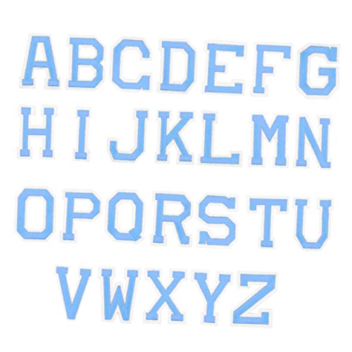 IWOWHERO 2 Buchstaben Stoff aufkleber Patch Buchstaben nähen Stickerei Filzbuchstaben zum Basteln Abziehbilder Brief Flicken für Jacken Flicken für Bekleidung Buchstabenflecken Himmelblau IWOWHERO 2 Buchstaben Stoff aufkleber Patch Buchstaben nähen Stickerei Filzbuchstaben zum Basteln Abziehbilder Brief Flicken für Jacken Flicken für Bekleidung Buchstabenflecken Himmelblau von IWOWHERO
