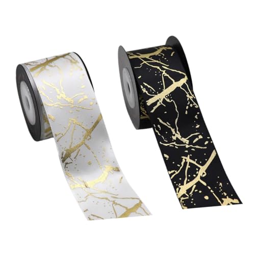IWOWHERO 2 Rollen Blumenverpackungsband Hochwertiges Bronziertes Polyester Breit Yards für und Dekoration für Geburtstagsfeiern und Festliche Anlässe IWOWHERO 2 Rollen Blumenverpackungsband Hochwertiges Bronziertes Polyester Breit Yards für und Dekoration für Geburtstagsfeiern und Festliche Anlässe von IWOWHERO