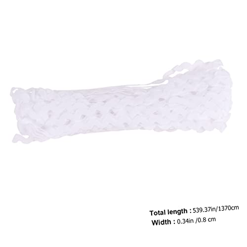 IWOWHERO 2 Rollen Breites Welliges S Form Stoffband Weiß Yards DIY Bekleidungszubehör Für Kantenverzierung Von Kleid Bluse Tasche Nähen Und Basteln IWOWHERO 2 Rollen Breites Welliges S Form Stoffband Weiß Yards DIY Bekleidungszubehör Für Kantenverzierung Von Kleid Bluse Tasche Nähen Und Basteln von IWOWHERO