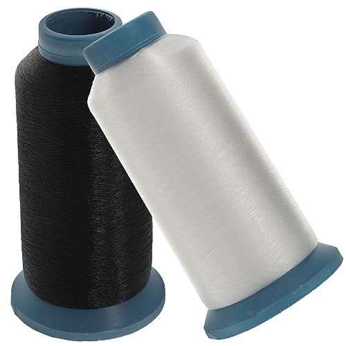 IWOWHERO 2 Rollen Nähgarn Nylon Hochwertiges Nähgarn für Handnäharbeiten und Nähmaschinen für Kreative Projekte und Designs von IWOWHERO