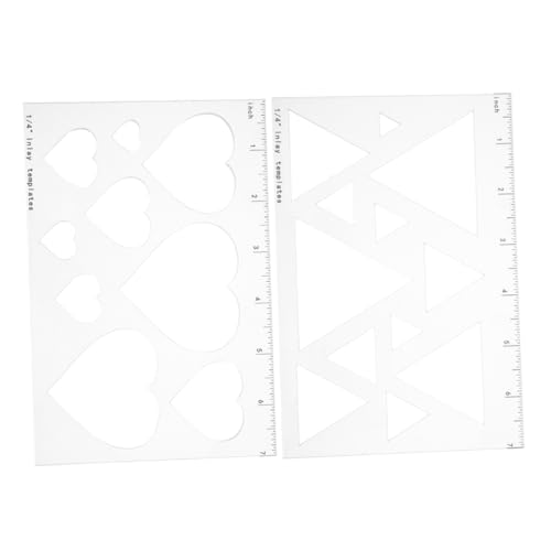 IWOWHERO 2 Stück Acryl-inlay-vorlagen Für Die Holzbearbeitung: Fräserführung, Transparente Schneidebrett-vorlagen – Fräserkantenführung Für Verschiedene Holzbearbeitungsprojekte IWOWHERO 2 Stück Acryl-inlay-vorlagen Für Die Holzbearbeitung: Fräserführung, Transparente Schneidebrett-vorlagen – Fräserkantenführung Für Verschiedene Holzbearbeitungsprojekte von IWOWHERO