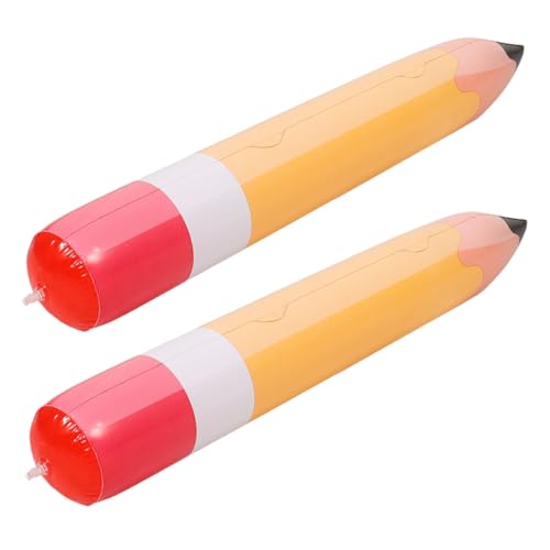 IWOWHERO 2 Stück Aufblasbare Jumbo Bleistift Dekoration aus Robustem PVC für Klassenzimmer Festliche Back To School Party Große Lebendige Schulanfang Deko IWOWHERO 2 Stück Aufblasbare Jumbo Bleistift Dekoration aus Robustem PVC für Klassenzimmer Festliche Back To School Party Große Lebendige Schulanfang Deko von IWOWHERO