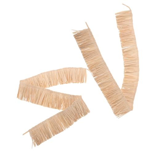 IWOWHERO 2 Stück Gewebte Bastfransen: Band Für Diy-dekoration, Natürliche Strohquasten – Für Hawaii-partyzubehör, Sommeraccessoires Und Einzigartige Handarbeiten IWOWHERO 2 Stück Gewebte Bastfransen: Band Für Diy-dekoration, Natürliche Strohquasten – Für Hawaii-partyzubehör, Sommeraccessoires Und Einzigartige Handarbeiten von IWOWHERO