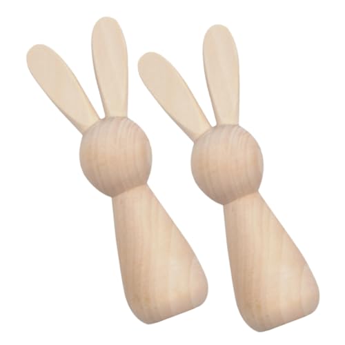 IWOWHERO 2 Stück Hase aus Holz zur Bereicherung von Kaninchen Hasengartendekor Hasen Dekorationen Mini Kaninchenhasen DIY-Graffiti-Puppen leeres Holzhandwerk leere Stiftpuppe IWOWHERO 2 Stück Hase aus Holz zur Bereicherung von Kaninchen Hasengartendekor Hasen Dekorationen Mini Kaninchenhasen DIY-Graffiti-Puppen leeres Holzhandwerk leere Stiftpuppe von IWOWHERO