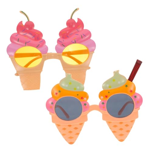 IWOWHERO 2 Stück Hawaii Party Foto Requisiten Eiscreme Sonnenbrillen aus Leicht Stabil Lustiges Sommercosplay für Strandfest Geburtstagsfeier und Kostümparty Farbenfrohe Cartoon Designs IWOWHERO 2 Stück Hawaii Party Foto Requisiten Eiscreme Sonnenbrillen aus Leicht Stabil Lustiges Sommercosplay für Strandfest Geburtstagsfeier und Kostümparty Farbenfrohe Cartoon Designs von IWOWHERO