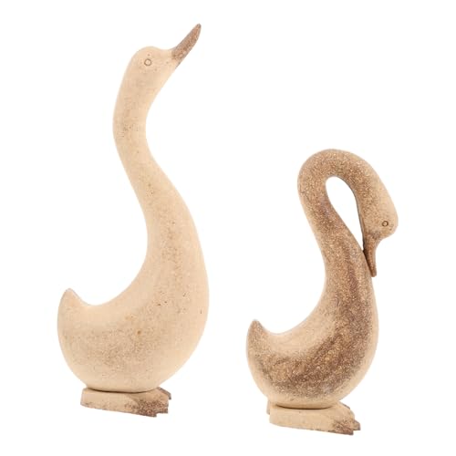 IWOWHERO 2 Stück Holzgänse Ornamente Tierverzierung Gans Ornamente Für Wohnzimmer Miniatur-gänsefigur Tierische Holzdekoration Gartengans-statue Tierornamente Aus Holz Garten Gans IWOWHERO 2 Stück Holzgänse Ornamente Tierverzierung Gans Ornamente Für Wohnzimmer Miniatur-gänsefigur Tierische Holzdekoration Gartengans-statue Tierornamente Aus Holz Garten Gans von IWOWHERO