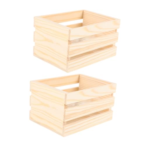 IWOWHERO 2 Stück Miniatur Holz Kisten Kleine Holzboxen Puppenhaus Zubehör Realistische Mini Holzkörbe für Supermarkt Lebensmittel Getränkespeicherung Dekoration IWOWHERO 2 Stück Miniatur Holz Kisten Kleine Holzboxen Puppenhaus Zubehör Realistische Mini Holzkörbe für Supermarkt Lebensmittel Getränkespeicherung Dekoration von IWOWHERO