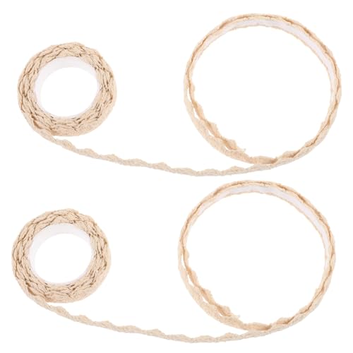 IWOWHERO 2 Stück Spitzenband Scrapbooking Spitzenbesatzband dekorativ weißer Spitze Stoff befestigungsband journaling sticker Sticky tape Lace tape tapet klebriges Handwerk Klebeband Beige IWOWHERO 2 Stück Spitzenband Scrapbooking Spitzenbesatzband dekorativ weißer Spitze Stoff befestigungsband journaling sticker Sticky tape Lace tape tapet klebriges Handwerk Klebeband Beige von IWOWHERO