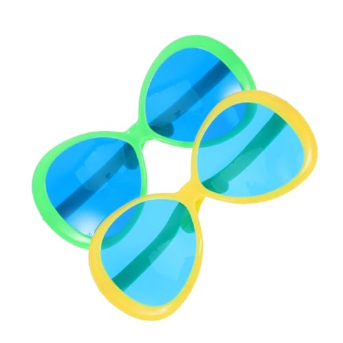 IWOWHERO 2 Stücke Teiliges Hawaii Partybrillen Oversized Lustige Fotorequisiten Gelb Grün Übergroße Sonnenbrillen für Strand Pool Selfie Events Sommer Feieraccessoires IWOWHERO 2 Stücke Teiliges Hawaii Partybrillen Oversized Lustige Fotorequisiten Gelb Grün Übergroße Sonnenbrillen für Strand Pool Selfie Events Sommer Feieraccessoires von IWOWHERO