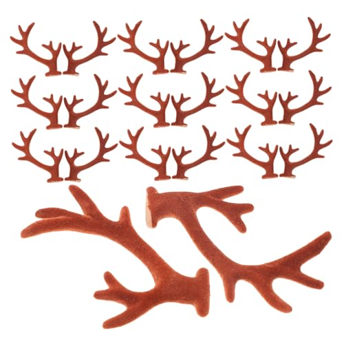 IWOWHERO 20 Stück Teiliges DIY Geweih Stirnband aus Flauschigem Material Weiche Robuste Hirschgeweihe für Kopfschmuck und Bastelbedarf für Weihnachten Karneval und DIY Dekorationen IWOWHERO 20 Stück Teiliges DIY Geweih Stirnband aus Flauschigem Material Weiche Robuste Hirschgeweihe für Kopfschmuck und Bastelbedarf für Weihnachten Karneval und DIY Dekorationen von IWOWHERO