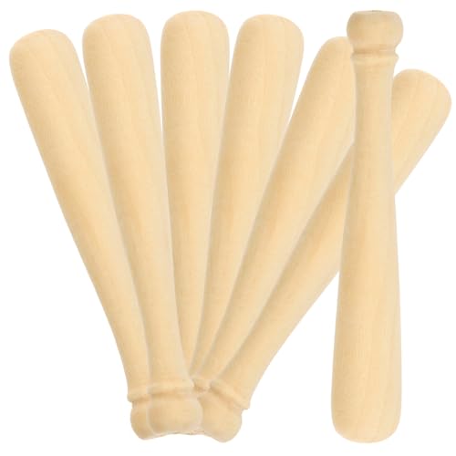 IWOWHERO 20 Stück Teiliges Mini Baseballschläger DIY aus Holz Unbemalt zum Bemalen und Gestalten Graffiti für Party Deko und Bastelprojekt IWOWHERO 20 Stück Teiliges Mini Baseballschläger DIY aus Holz Unbemalt zum Bemalen und Gestalten Graffiti für Party Deko und Bastelprojekt von IWOWHERO