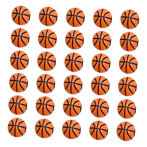 IWOWHERO 200 Stück Acrylperlen für Halskette Perlen Basketball-Perlen armband DIY perlen Perlenanhänger selber machen DIY-Perlen sportliche Perle DIY -Schmuckzubehör Perlen-Kit Orange von IWOWHERO