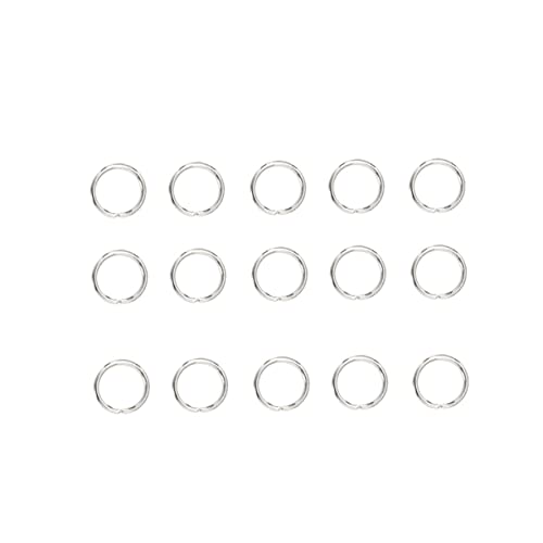 IWOWHERO 200 Stück Offene Ringe Für Schmuck Schild Tasche Perlen Pflicht Schnappen Schlüsselringe Abnehmbar Schlüsselkette Schlüsselbund Klein Clip Herstellung Schnalle Mini Lose von IWOWHERO
