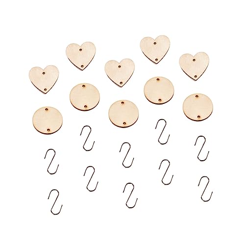 IWOWHERO 200 Stück Pentagramm Hängen Flache Haken Mini -haken Anhänger in Herzform Kleiner Haken Runde Aufkleberetiketten Indoor-anbausystem Unfertige Holzanhänger Sternherz Aus Holz Bambus IWOWHERO 200 Stück Pentagramm Hängen Flache Haken Mini -haken Anhänger in Herzform Kleiner Haken Runde Aufkleberetiketten Indoor-anbausystem Unfertige Holzanhänger Sternherz Aus Holz Bambus von IWOWHERO