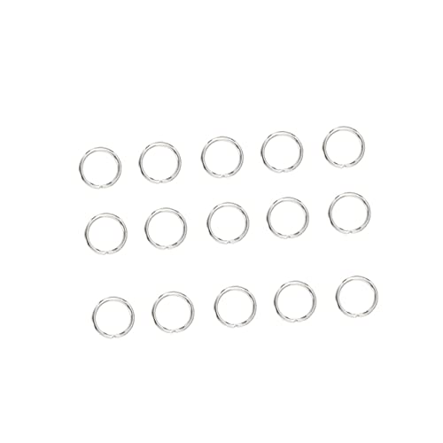 IWOWHERO 200 Stück offene Ringe für Schmuck Kreis Silber Öffnung klobig geteilter Schlüsselring edelstahlring circut schlüsselkette anahtarlık keyring Taschenschnallenringe geteilte Ringe IWOWHERO 200 Stück offene Ringe für Schmuck Kreis Silber Öffnung klobig geteilter Schlüsselring edelstahlring circut schlüsselkette anahtarlık keyring Taschenschnallenringe geteilte Ringe von IWOWHERO