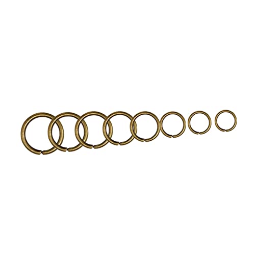 IWOWHERO 200 Stück offene Ringe für Schmuck sicherheitsschloss bastelzeug schlüsselhalsband bangles metallringe the key schnappen Ö lose Herstellung Kette geteilte Ringe Schlüsselbund von IWOWHERO