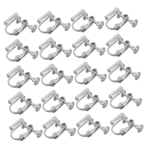 IWOWHERO 20Stücke Ohrclip für DIY Schmuckherstellung kein Piercing Erforderlich Dekorative Ohrclips für Vielseitige Styles Kompatibel mit Verschiedenen Ohrringen von IWOWHERO