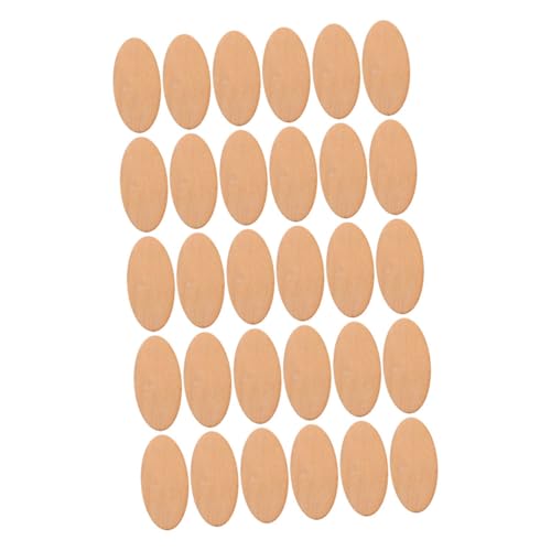 IWOWHERO 20pcs Ovale Holzformen Stücke Holzscheiben Scheiben Für DIY -handwerk Hochzeit Hängen Verzierungen von IWOWHERO