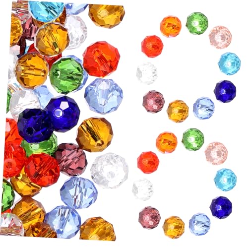 IWOWHERO 210Stücke DIY Glasperlen für Schmuckherstellung Transparente Kristallperlen Lose Diamant Abstandshalter für Armbänder und Mehr IWOWHERO 210Stücke DIY Glasperlen für Schmuckherstellung Transparente Kristallperlen Lose Diamant Abstandshalter für Armbänder und Mehr von IWOWHERO