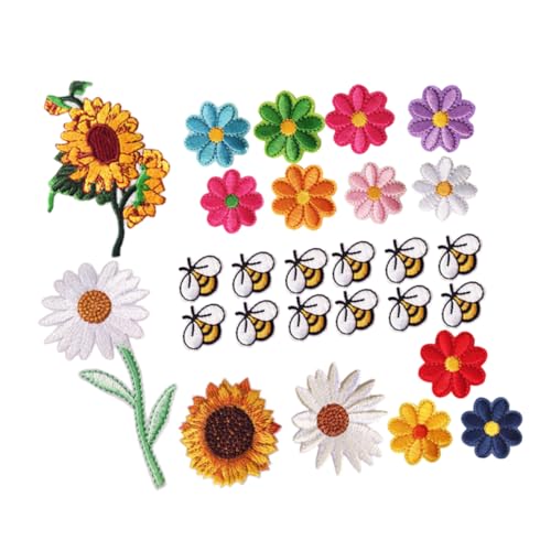 IWOWHERO 27Stücke Süße Bienen und Blumenapplikationen zum Aufbügeln und Aufnähen für DIY Projekte Hüte Taschen Jeans und Jacken Einfache Anwendung für Ideen IWOWHERO 27Stücke Süße Bienen und Blumenapplikationen zum Aufbügeln und Aufnähen für DIY Projekte Hüte Taschen Jeans und Jacken Einfache Anwendung für Ideen von IWOWHERO