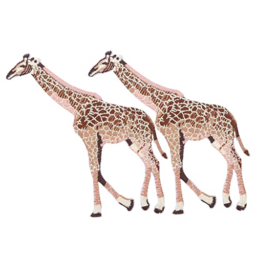 IWOWHERO 2Stücke Bestickte Giraffen Stoff Patches für DIY Kleidung Aufnäher für Hüte Taschen und Schuhe Cartoon Applikationen zum Aufbügeln und Vielseitige Dekoration IWOWHERO 2Stücke Bestickte Giraffen Stoff Patches für DIY Kleidung Aufnäher für Hüte Taschen und Schuhe Cartoon Applikationen zum Aufbügeln und Vielseitige Dekoration von IWOWHERO