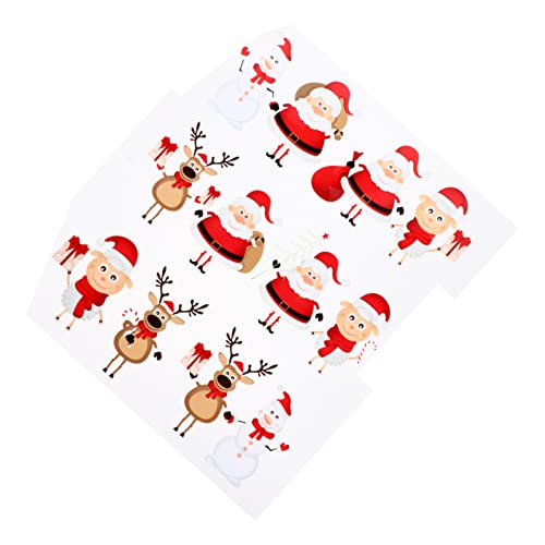 IWOWHERO 2Stücke Weihnachtskleidung DIY Bügelbilder Wärmeübertragungsapplikationen für T Shirts Jeans und Mehr Bunte Weihnachtsmotive für Kreative Kostüme und Reparaturen von IWOWHERO