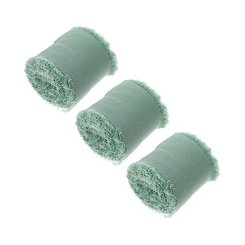 IWOWHERO 3 Rollen Chiffonband ribbon ripsband stillkissen bezüge satinbänder party dekoration Blumensträuße Wickelband Fransenbänder blaues Band Geschenkband Blumendekorband Polyester Green IWOWHERO 3 Rollen Chiffonband ribbon ripsband stillkissen bezüge satinbänder party dekoration Blumensträuße Wickelband Fransenbänder blaues Band Geschenkband Blumendekorband Polyester Green von IWOWHERO