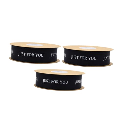IWOWHERO 3 Rollen Hochzeitssatinbänder Schwarz Großzügige Vielseitig für Blumensträuße Tischdeko Stuhlschleifen Robustes Geschenkband für DIY Partydekorationen IWOWHERO 3 Rollen Hochzeitssatinbänder Schwarz Großzügige Vielseitig für Blumensträuße Tischdeko Stuhlschleifen Robustes Geschenkband für DIY Partydekorationen von IWOWHERO