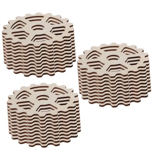 IWOWHERO 3 Sets Holzzahnrad-bastelausschnitte Unvollendete Vorgebohrte Holzscheiben Für Dekorationen 10 Stück * 3 IWOWHERO 3 Sets Holzzahnrad-bastelausschnitte Unvollendete Vorgebohrte Holzscheiben Für Dekorationen 10 Stück * 3 von IWOWHERO