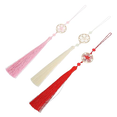 IWOWHERO 3 Stück Blumenquasten Anhänger Teiliges Diy Lesezeichen Tasseln Dekorative Quasten für Schmuck Handwerk Bastelprojekte Zartem Rosa Rot IWOWHERO 3 Stück Blumenquasten Anhänger Teiliges Diy Lesezeichen Tasseln Dekorative Quasten für Schmuck Handwerk Bastelprojekte Zartem Rosa Rot von IWOWHERO