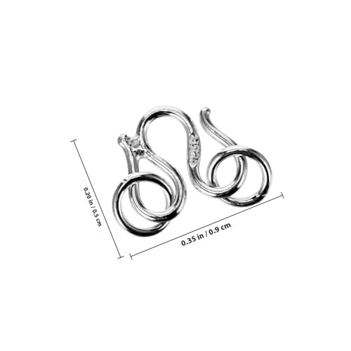 IWOWHERO 3 Stück Sterlingsilber Schmuckverbinder Mittelgroße Halsketten Verschlüsse Langlebige DIY Verbindung für Ketten und Armbänder Eleganter Verschluss für Schmuckherstellung IWOWHERO 3 Stück Sterlingsilber Schmuckverbinder Mittelgroße Halsketten Verschlüsse Langlebige DIY Verbindung für Ketten und Armbänder Eleganter Verschluss für Schmuckherstellung von IWOWHERO