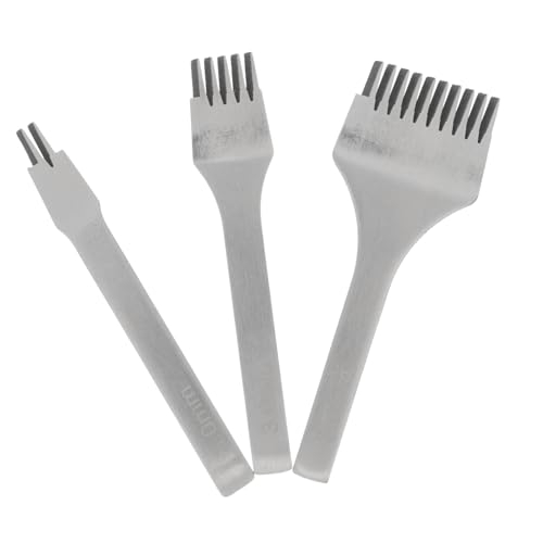 IWOWHERO 3 Stück einschlagwerkzeug handwerkzeug Lederschneide-Werkzeugset Lederstanzwerkzeug-Set für Lederkunst Lochstanzwerkzeuge Stanzen Lederwaren Bastelsets aus Leder Metall Silver IWOWHERO 3 Stück einschlagwerkzeug handwerkzeug Lederschneide-Werkzeugset Lederstanzwerkzeug-Set für Lederkunst Lochstanzwerkzeuge Stanzen Lederwaren Bastelsets aus Leder Metall Silver von IWOWHERO