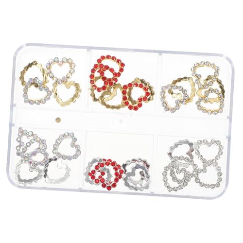IWOWHERO 30 Stück Teiliges Herz Nail Charms Bunte Strasssteine Nail Art Dekorationen Nagel Schmuck für DIY Maniküre Glitzersteine Nägel Anfänger Geeignet IWOWHERO 30 Stück Teiliges Herz Nail Charms Bunte Strasssteine Nail Art Dekorationen Nagel Schmuck für DIY Maniküre Glitzersteine Nägel Anfänger Geeignet von IWOWHERO