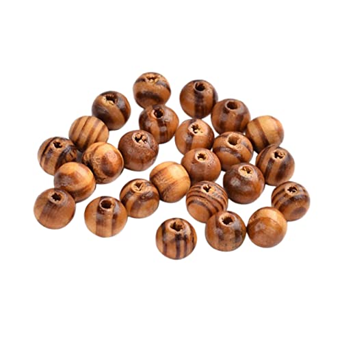 IWOWHERO 300Stücke Holzperlen Natürliche Muster für Armbänder und Ohrringe Vielseitige DIY Schmuckzubehör für Handarbeiten Yoga und Mala Stil von IWOWHERO