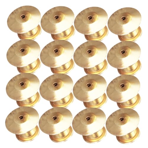 IWOWHERO 32 Stück Stiftrückenhalter für Tasche Broschen Metall Pin-Verschlüsse Pin-Backs-Verriegelung Anstecknadeln für Hüte Anstecknadeln für Bücher Stifthalter Zinklegierung Golden IWOWHERO 32 Stück Stiftrückenhalter für Tasche Broschen Metall Pin-Verschlüsse Pin-Backs-Verriegelung Anstecknadeln für Hüte Anstecknadeln für Bücher Stifthalter Zinklegierung Golden von IWOWHERO