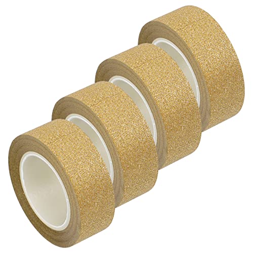 IWOWHERO 4 Rollen Washi Tape zum Verpacken von Geschenken spiltt scrapbbok einen bilderrahmen tiarys decor farbig Florist Farben dekorative Washi-Klebebänder dünne Washi-Tapes Papier Golden IWOWHERO 4 Rollen Washi Tape zum Verpacken von Geschenken spiltt scrapbbok einen bilderrahmen tiarys decor farbig Florist Farben dekorative Washi-Klebebänder dünne Washi-Tapes Papier Golden von IWOWHERO