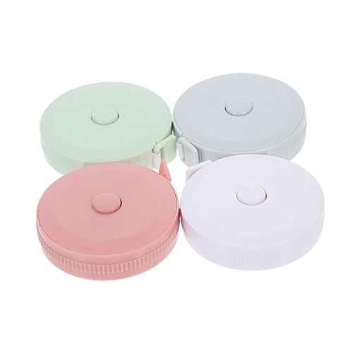 IWOWHERO 4 Stück Mini-maßband Nähband Maßband Für Körper Kleines Maßband Metrisch Maßband Aus Stoff Maßband Maßschneidern Maßband Nähen Körpermaßband Maßband Stricken Messung Abs Colorful von IWOWHERO