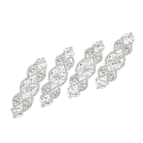IWOWHERO 4 Stück Strasssteine Applikationen Selbstklebend Glitzernde DIY Rhinestone Patches für Brautkleid Gürtel Abendkleider Dekoration Nähen Zubehör IWOWHERO 4 Stück Strasssteine Applikationen Selbstklebend Glitzernde DIY Rhinestone Patches für Brautkleid Gürtel Abendkleider Dekoration Nähen Zubehör von IWOWHERO